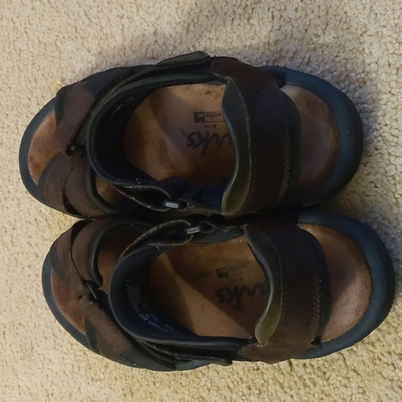 Clark's with Active Air Brown Comfort Velcro Sandals Size 11 Women's - Picture 7 of 14